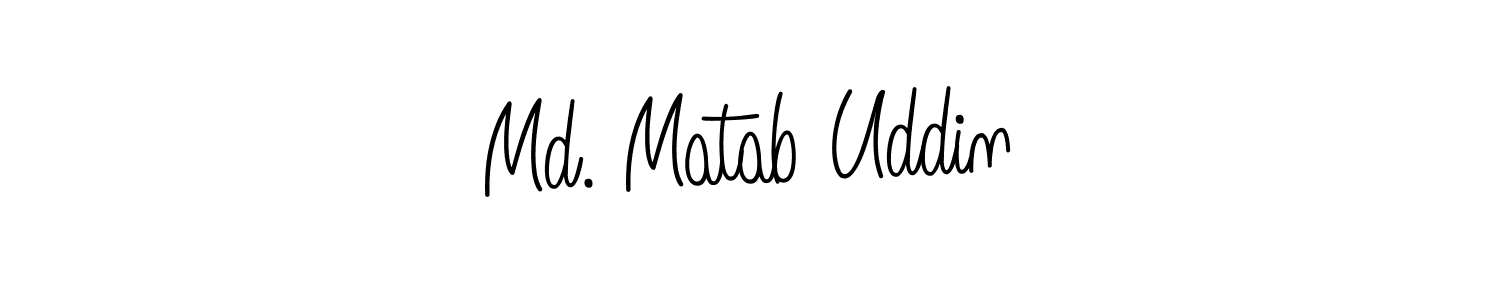 Create a beautiful signature design for name Md. Matab Uddin. With this signature (Angelique-Rose-font-FFP) fonts, you can make a handwritten signature for free. Md. Matab Uddin signature style 5 images and pictures png