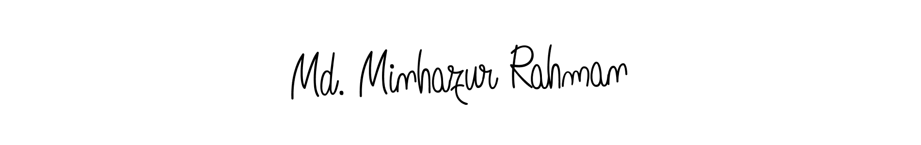 Design your own signature with our free online signature maker. With this signature software, you can create a handwritten (Angelique-Rose-font-FFP) signature for name Md. Minhazur Rahman. Md. Minhazur Rahman signature style 5 images and pictures png