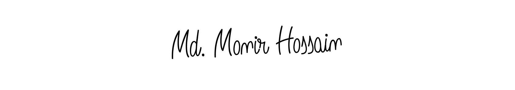 Make a beautiful signature design for name Md. Monir Hossain. With this signature (Angelique-Rose-font-FFP) style, you can create a handwritten signature for free. Md. Monir Hossain signature style 5 images and pictures png
