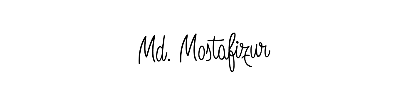 Design your own signature with our free online signature maker. With this signature software, you can create a handwritten (Angelique-Rose-font-FFP) signature for name Md. Mostafizur. Md. Mostafizur signature style 5 images and pictures png