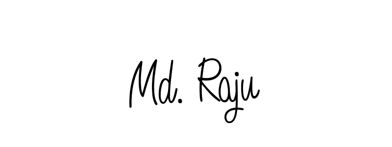 Use a signature maker to create a handwritten signature online. With this signature software, you can design (Angelique-Rose-font-FFP) your own signature for name Md. Raju. Md. Raju signature style 5 images and pictures png