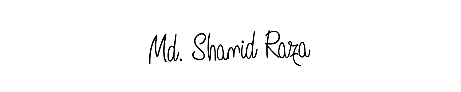 How to make Md. Shanid Raza name signature. Use Angelique-Rose-font-FFP style for creating short signs online. This is the latest handwritten sign. Md. Shanid Raza signature style 5 images and pictures png