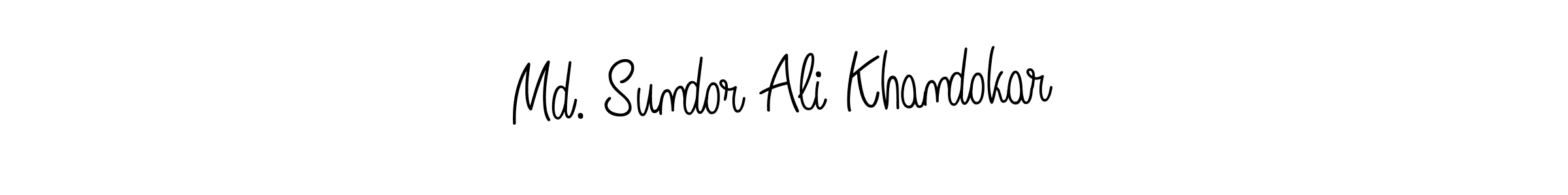 How to make Md. Sundor Ali Khandokar signature? Angelique-Rose-font-FFP is a professional autograph style. Create handwritten signature for Md. Sundor Ali Khandokar name. Md. Sundor Ali Khandokar signature style 5 images and pictures png