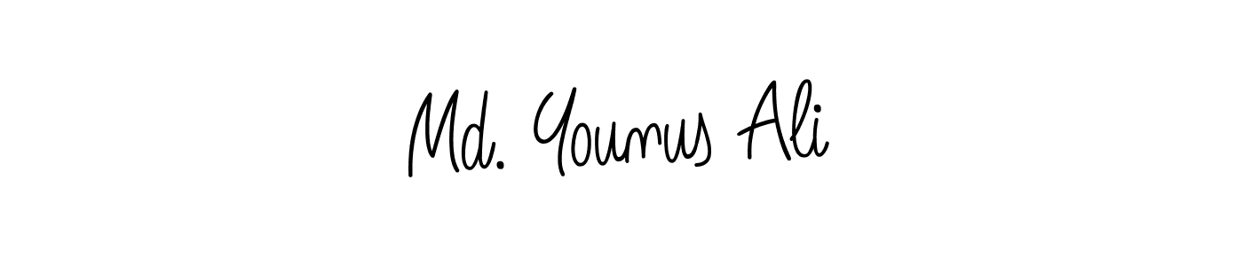 Make a beautiful signature design for name Md. Younus Ali. With this signature (Angelique-Rose-font-FFP) style, you can create a handwritten signature for free. Md. Younus Ali signature style 5 images and pictures png