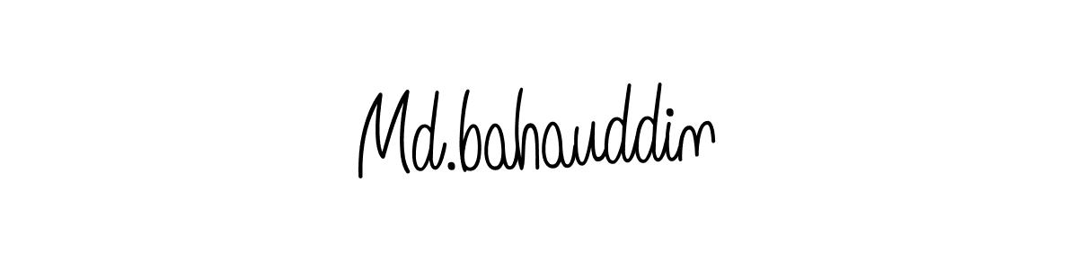 Design your own signature with our free online signature maker. With this signature software, you can create a handwritten (Angelique-Rose-font-FFP) signature for name Md.bahauddin. Md.bahauddin signature style 5 images and pictures png