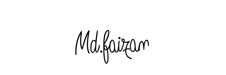 How to make Md.faizan name signature. Use Angelique-Rose-font-FFP style for creating short signs online. This is the latest handwritten sign. Md.faizan signature style 5 images and pictures png