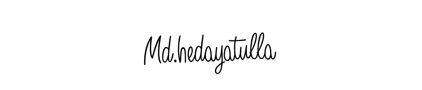 Make a short Md.hedayatulla signature style. Manage your documents anywhere anytime using Angelique-Rose-font-FFP. Create and add eSignatures, submit forms, share and send files easily. Md.hedayatulla signature style 5 images and pictures png