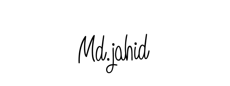 Also we have Md.jahid name is the best signature style. Create professional handwritten signature collection using Angelique-Rose-font-FFP autograph style. Md.jahid signature style 5 images and pictures png