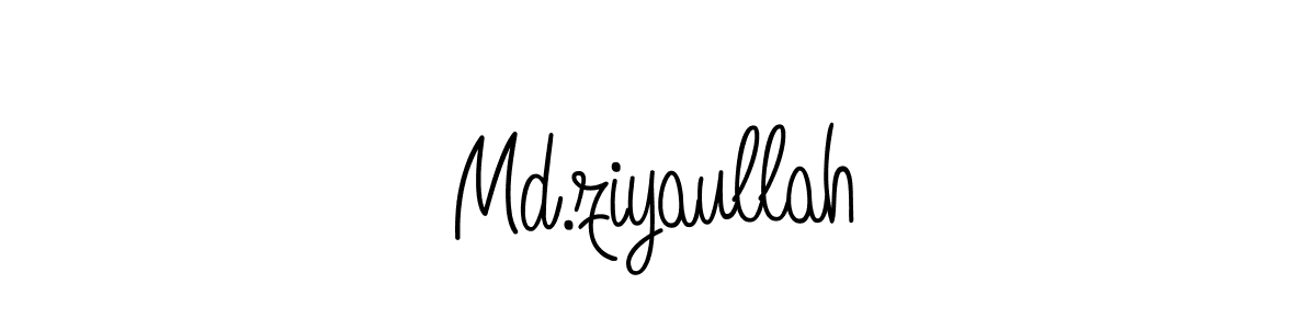 How to Draw Md.ziyaullah signature style? Angelique-Rose-font-FFP is a latest design signature styles for name Md.ziyaullah. Md.ziyaullah signature style 5 images and pictures png