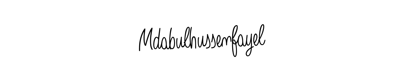 How to Draw Mdabulhussenfayel signature style? Angelique-Rose-font-FFP is a latest design signature styles for name Mdabulhussenfayel. Mdabulhussenfayel signature style 5 images and pictures png