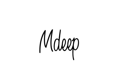 Mdeep stylish signature style. Best Handwritten Sign (Angelique-Rose-font-FFP) for my name. Handwritten Signature Collection Ideas for my name Mdeep. Mdeep signature style 5 images and pictures png