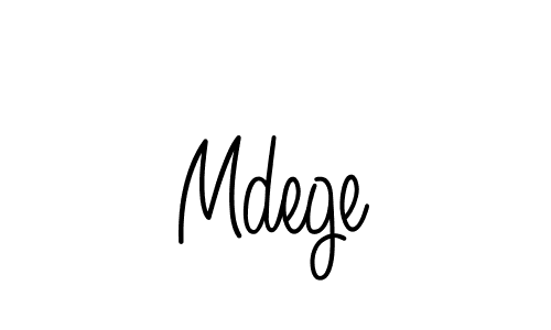 You should practise on your own different ways (Angelique-Rose-font-FFP) to write your name (Mdege) in signature. don't let someone else do it for you. Mdege signature style 5 images and pictures png