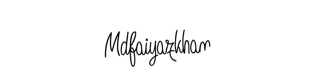 Use a signature maker to create a handwritten signature online. With this signature software, you can design (Angelique-Rose-font-FFP) your own signature for name Mdfaiyazkhan. Mdfaiyazkhan signature style 5 images and pictures png