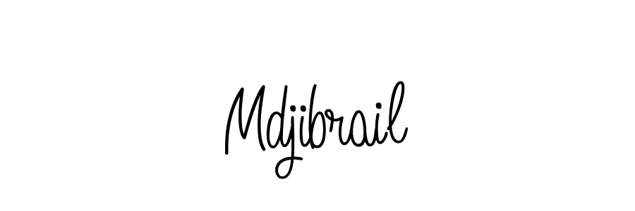 How to make Mdjibrail signature? Angelique-Rose-font-FFP is a professional autograph style. Create handwritten signature for Mdjibrail name. Mdjibrail signature style 5 images and pictures png