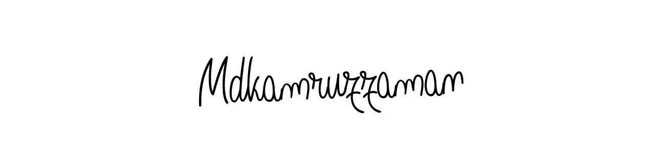 The best way (Angelique-Rose-font-FFP) to make a short signature is to pick only two or three words in your name. The name Mdkamruzzaman include a total of six letters. For converting this name. Mdkamruzzaman signature style 5 images and pictures png