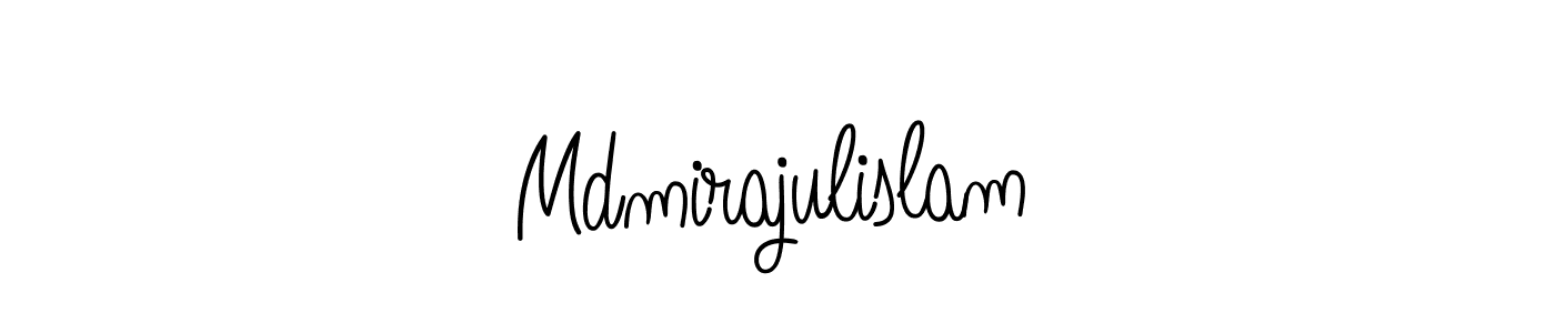 Design your own signature with our free online signature maker. With this signature software, you can create a handwritten (Angelique-Rose-font-FFP) signature for name Mdmirajulislam. Mdmirajulislam signature style 5 images and pictures png