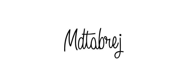 Use a signature maker to create a handwritten signature online. With this signature software, you can design (Angelique-Rose-font-FFP) your own signature for name Mdtabrej. Mdtabrej signature style 5 images and pictures png