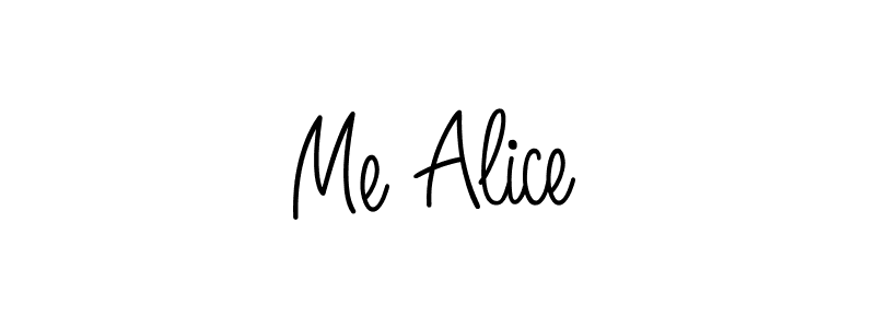 Make a short Me Alice signature style. Manage your documents anywhere anytime using Angelique-Rose-font-FFP. Create and add eSignatures, submit forms, share and send files easily. Me Alice signature style 5 images and pictures png