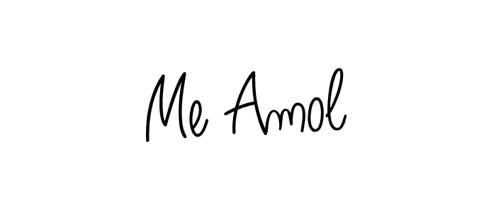 You should practise on your own different ways (Angelique-Rose-font-FFP) to write your name (Me Amol) in signature. don't let someone else do it for you. Me Amol signature style 5 images and pictures png