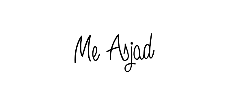 The best way (Angelique-Rose-font-FFP) to make a short signature is to pick only two or three words in your name. The name Me Asjad include a total of six letters. For converting this name. Me Asjad signature style 5 images and pictures png