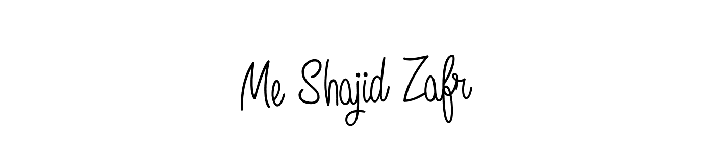 The best way (Angelique-Rose-font-FFP) to make a short signature is to pick only two or three words in your name. The name Me Shajid Zafr include a total of six letters. For converting this name. Me Shajid Zafr signature style 5 images and pictures png