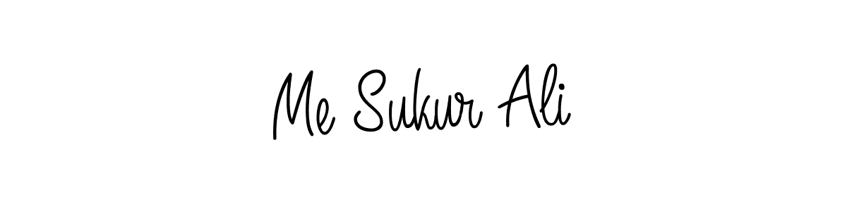 It looks lik you need a new signature style for name Me Sukur Ali. Design unique handwritten (Angelique-Rose-font-FFP) signature with our free signature maker in just a few clicks. Me Sukur Ali signature style 5 images and pictures png