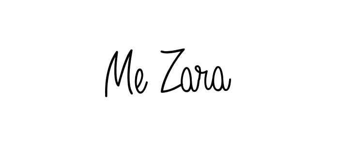 Design your own signature with our free online signature maker. With this signature software, you can create a handwritten (Angelique-Rose-font-FFP) signature for name Me Zara. Me Zara signature style 5 images and pictures png