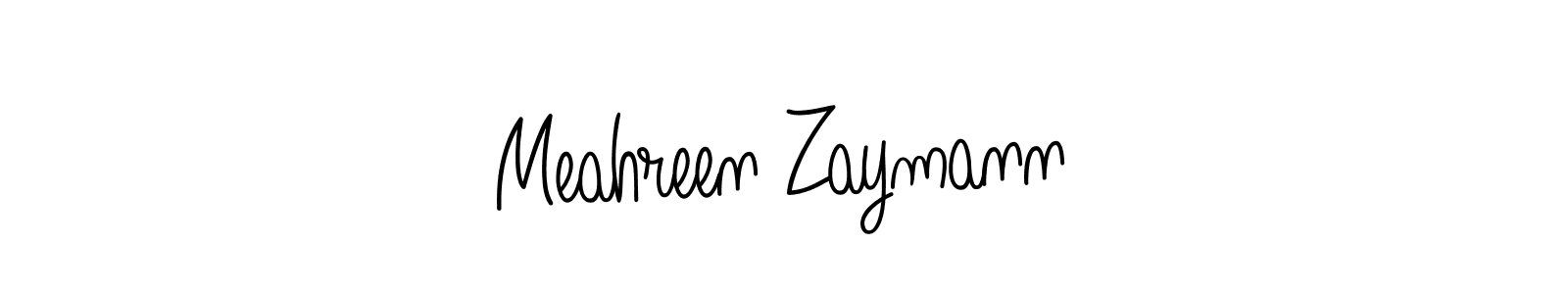 You can use this online signature creator to create a handwritten signature for the name Meahreen Zaymann. This is the best online autograph maker. Meahreen Zaymann signature style 5 images and pictures png