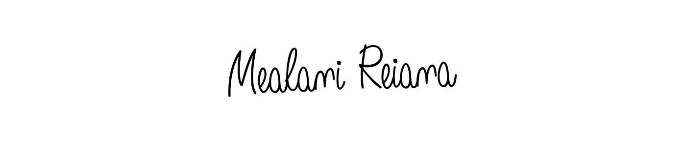 Make a beautiful signature design for name Mealani Reiana. With this signature (Angelique-Rose-font-FFP) style, you can create a handwritten signature for free. Mealani Reiana signature style 5 images and pictures png