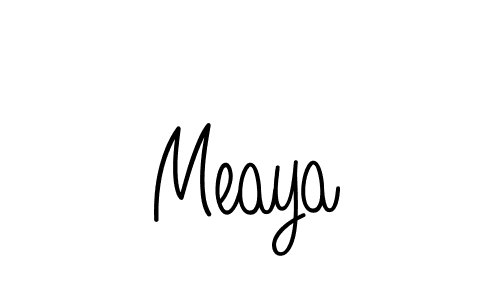 Best and Professional Signature Style for Meaya. Angelique-Rose-font-FFP Best Signature Style Collection. Meaya signature style 5 images and pictures png