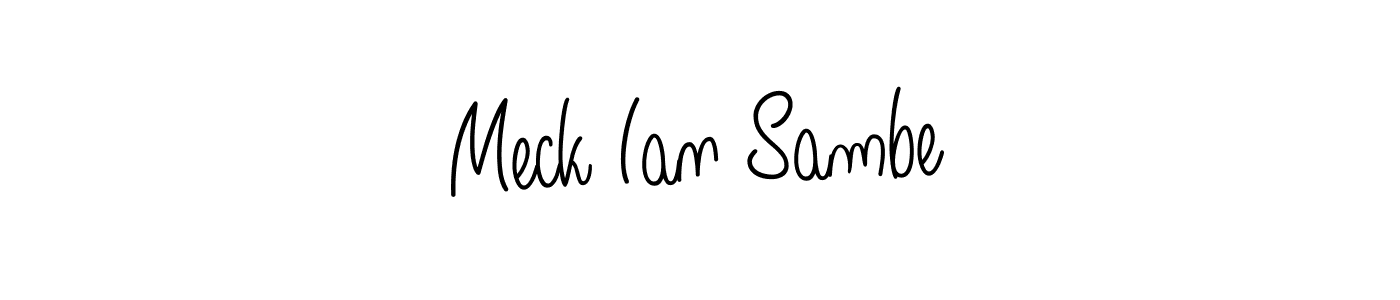 Check out images of Autograph of Meck Ian Sambe name. Actor Meck Ian Sambe Signature Style. Angelique-Rose-font-FFP is a professional sign style online. Meck Ian Sambe signature style 5 images and pictures png