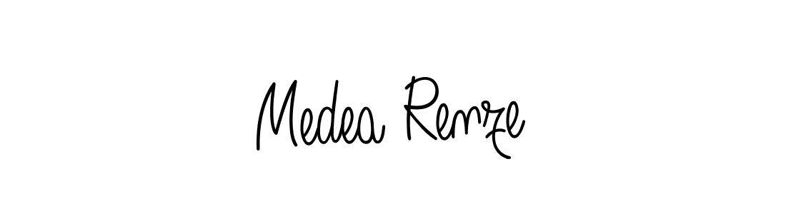 Design your own signature with our free online signature maker. With this signature software, you can create a handwritten (Angelique-Rose-font-FFP) signature for name Medea Renze. Medea Renze signature style 5 images and pictures png