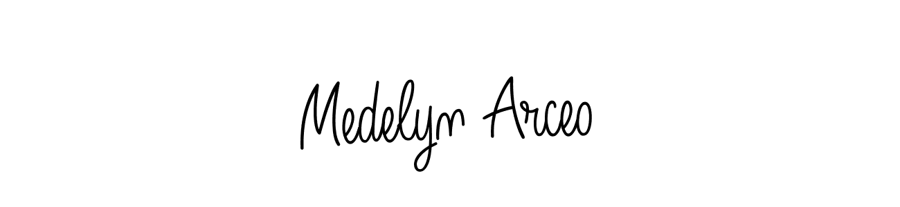 Make a beautiful signature design for name Medelyn Arceo. Use this online signature maker to create a handwritten signature for free. Medelyn Arceo signature style 5 images and pictures png