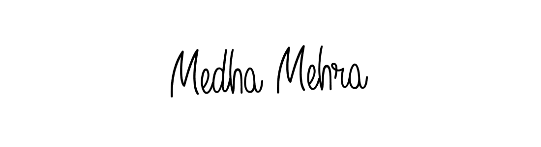 How to make Medha Mehra signature? Angelique-Rose-font-FFP is a professional autograph style. Create handwritten signature for Medha Mehra name. Medha Mehra signature style 5 images and pictures png
