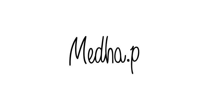 How to Draw Medha.p signature style? Angelique-Rose-font-FFP is a latest design signature styles for name Medha.p. Medha.p signature style 5 images and pictures png