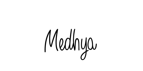 How to Draw Medhya signature style? Angelique-Rose-font-FFP is a latest design signature styles for name Medhya. Medhya signature style 5 images and pictures png