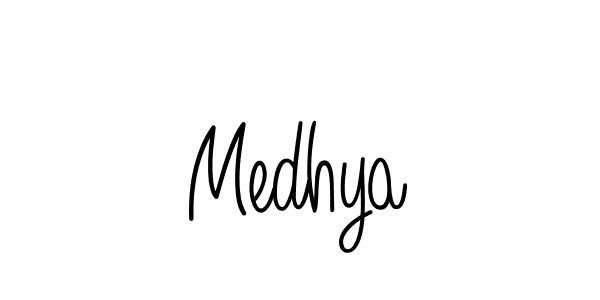 How to Draw Medhya signature style? Angelique-Rose-font-FFP is a latest design signature styles for name Medhya. Medhya signature style 5 images and pictures png