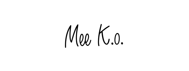 It looks lik you need a new signature style for name Mee K.o.. Design unique handwritten (Angelique-Rose-font-FFP) signature with our free signature maker in just a few clicks. Mee K.o. signature style 5 images and pictures png