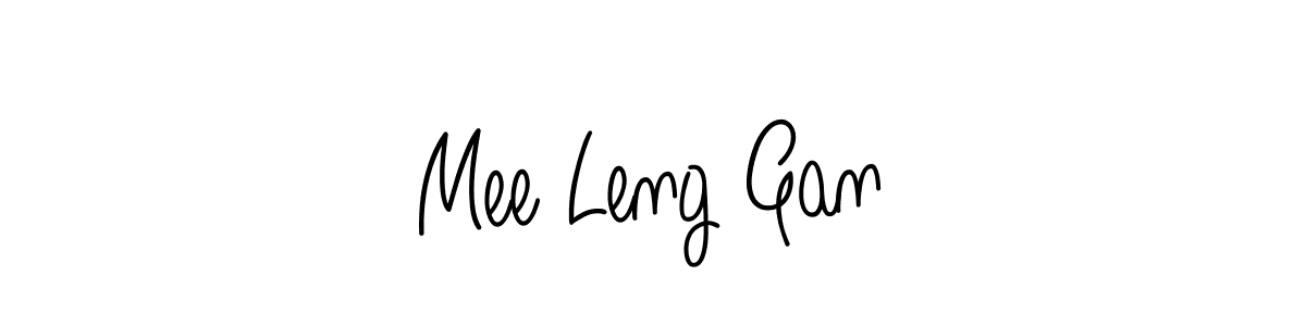 How to Draw Mee Leng Gan signature style? Angelique-Rose-font-FFP is a latest design signature styles for name Mee Leng Gan. Mee Leng Gan signature style 5 images and pictures png