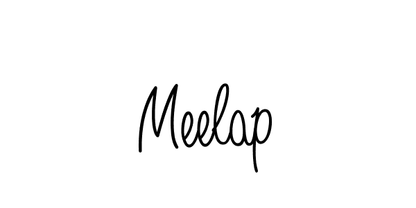 How to make Meelap name signature. Use Angelique-Rose-font-FFP style for creating short signs online. This is the latest handwritten sign. Meelap signature style 5 images and pictures png