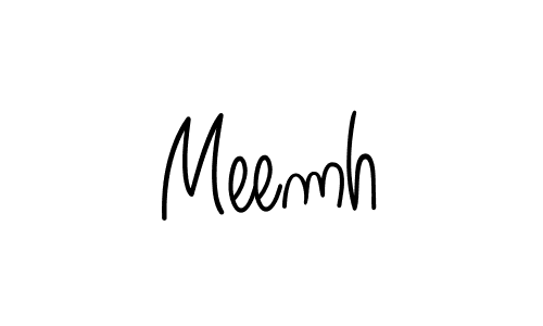 How to make Meemh signature? Angelique-Rose-font-FFP is a professional autograph style. Create handwritten signature for Meemh name. Meemh signature style 5 images and pictures png