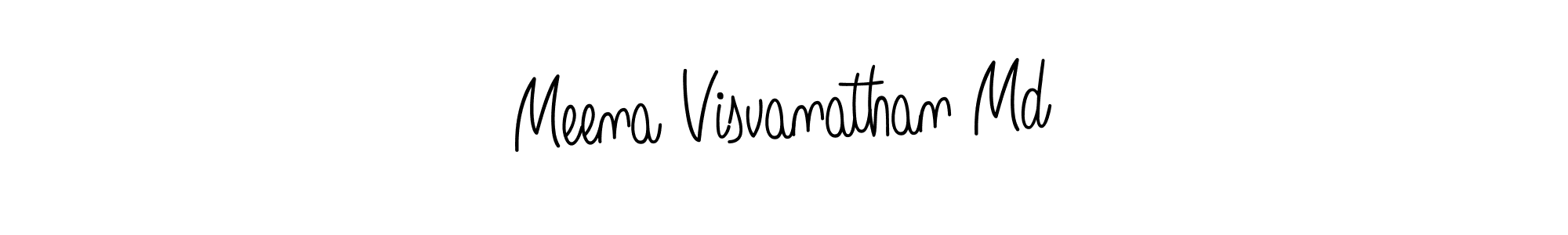 Make a short Meena Visvanathan Md signature style. Manage your documents anywhere anytime using Angelique-Rose-font-FFP. Create and add eSignatures, submit forms, share and send files easily. Meena Visvanathan Md signature style 5 images and pictures png