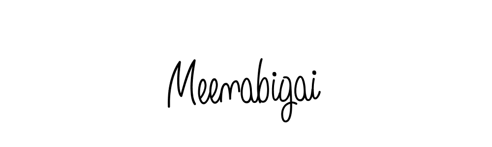 Create a beautiful signature design for name Meenabigai. With this signature (Angelique-Rose-font-FFP) fonts, you can make a handwritten signature for free. Meenabigai signature style 5 images and pictures png
