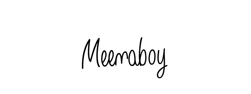 if you are searching for the best signature style for your name Meenaboy. so please give up your signature search. here we have designed multiple signature styles  using Angelique-Rose-font-FFP. Meenaboy signature style 5 images and pictures png