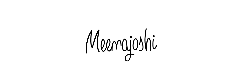 Also we have Meenajoshi name is the best signature style. Create professional handwritten signature collection using Angelique-Rose-font-FFP autograph style. Meenajoshi signature style 5 images and pictures png