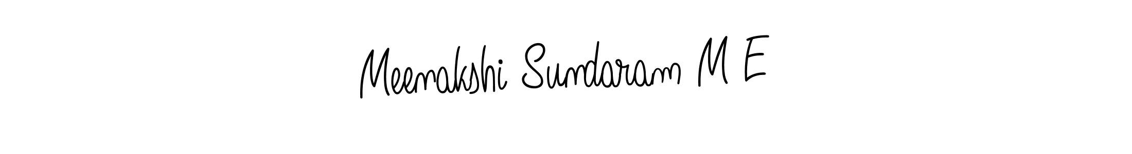 if you are searching for the best signature style for your name Meenakshi Sundaram M E. so please give up your signature search. here we have designed multiple signature styles  using Angelique-Rose-font-FFP. Meenakshi Sundaram M E signature style 5 images and pictures png