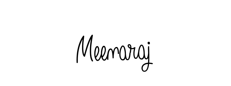 Use a signature maker to create a handwritten signature online. With this signature software, you can design (Angelique-Rose-font-FFP) your own signature for name Meenaraj. Meenaraj signature style 5 images and pictures png