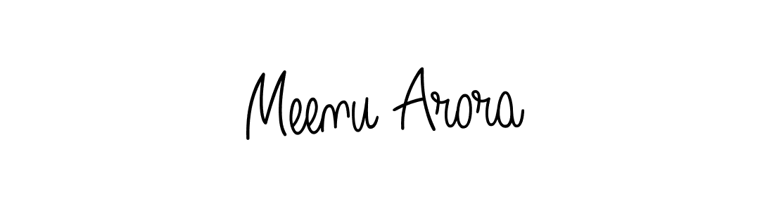 This is the best signature style for the Meenu Arora name. Also you like these signature font (Angelique-Rose-font-FFP). Mix name signature. Meenu Arora signature style 5 images and pictures png