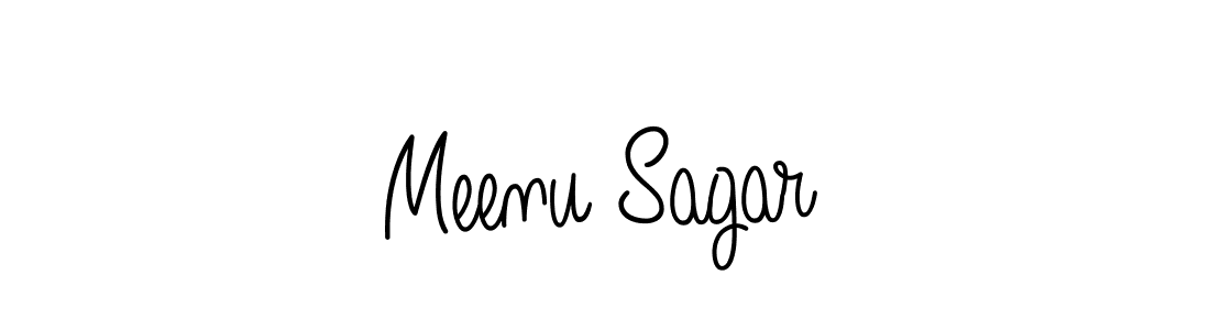 Create a beautiful signature design for name Meenu Sagar. With this signature (Angelique-Rose-font-FFP) fonts, you can make a handwritten signature for free. Meenu Sagar signature style 5 images and pictures png