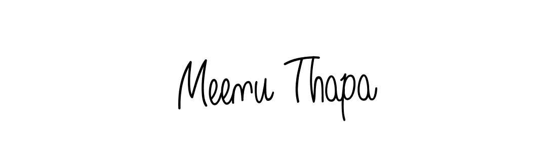 Similarly Angelique-Rose-font-FFP is the best handwritten signature design. Signature creator online .You can use it as an online autograph creator for name Meenu Thapa. Meenu Thapa signature style 5 images and pictures png